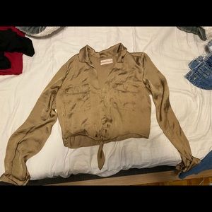 urban outfitters size medium golden blouse